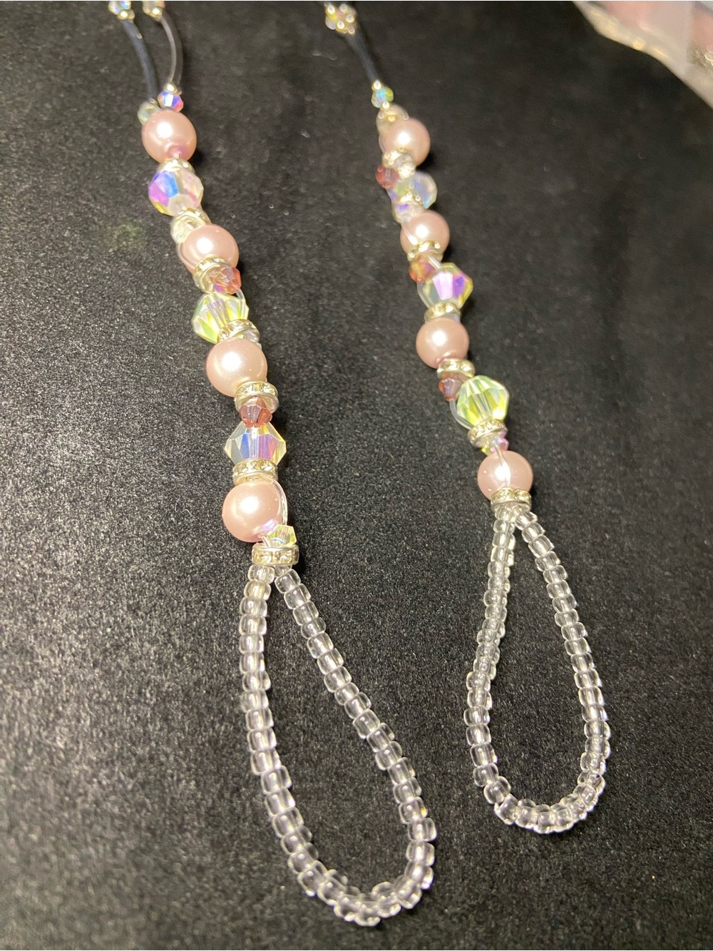 Delicate Lavender Pearl & Crystal Beaded sexy barefoot sandals